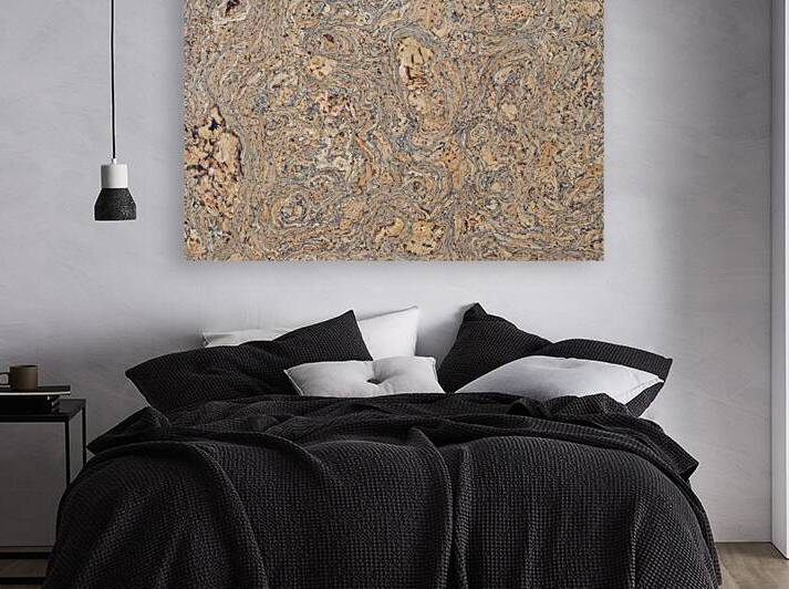 Full frame of Cork mat background by Assaf Frank