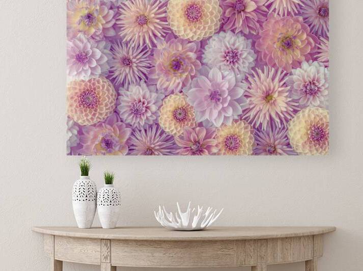 Colorful Dahlia Mosaic by Assaf Frank