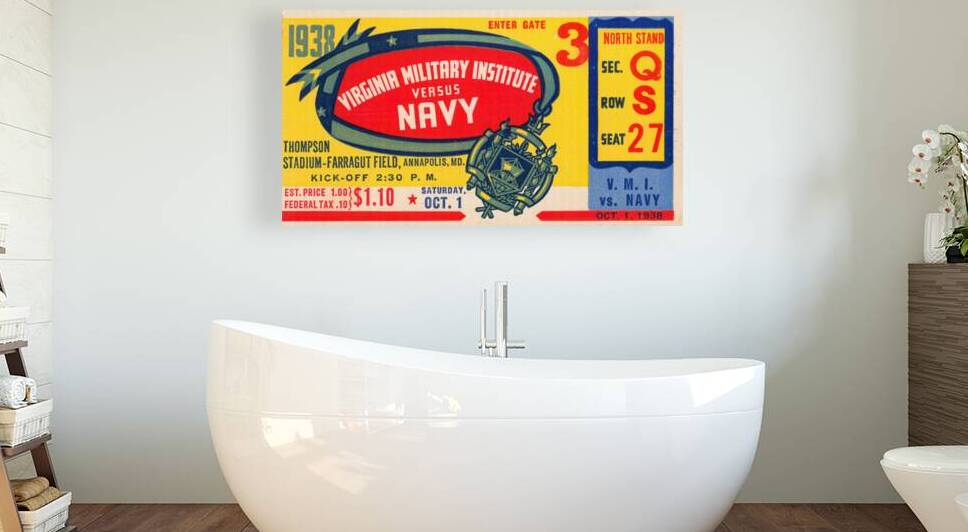 1938 VMI Keydets at Navy Midshipmen by Row One Brand