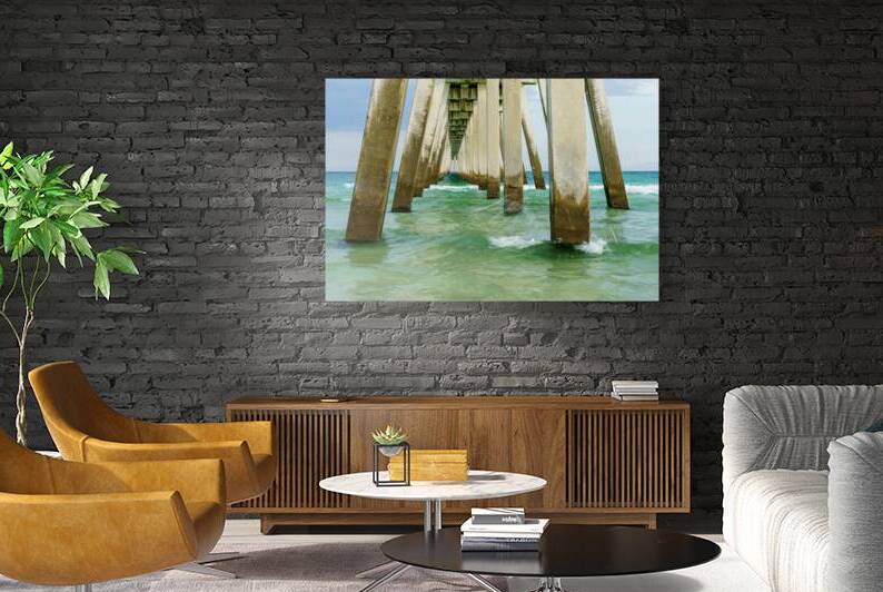 Splashing Under Navarre Pier by Jennifer White