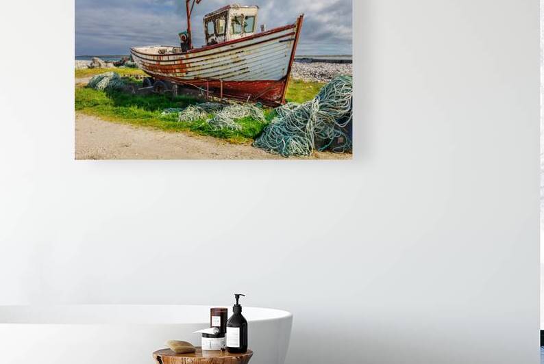 OLD FISHING BOAT MAGHEROARATY DONEGAL IRELAND. cIRCA 2025.  A by Eric Franks