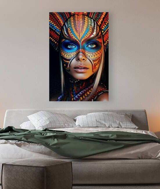 Vibrant Masked Enigma by Arte Exquisites