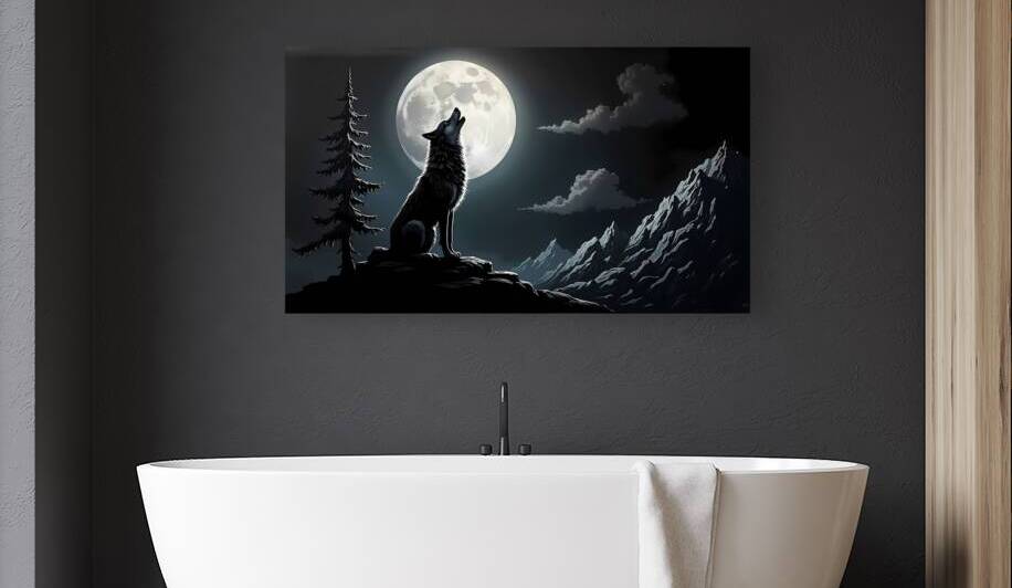 Lone Howl Beneath the Moon by Brad M Graves