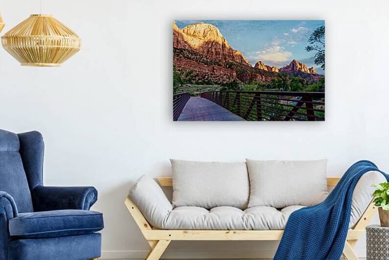 Zion Watchman Sunset View by Jennifer White