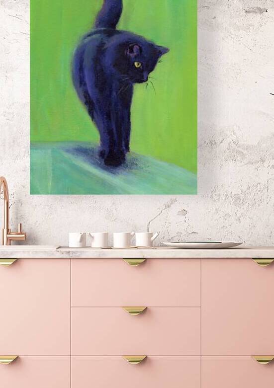 On the catwalk acrylic painting by Karen Kaspar