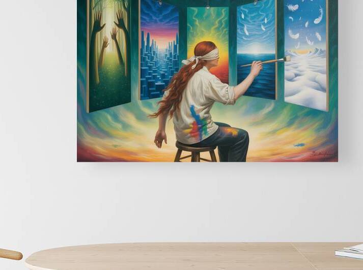 The Painter of Parallel Realities by hassan fathy