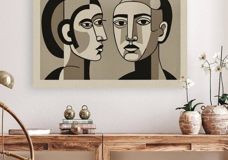 Monochromatic Faces Dialogue   GIA2501 0445 ILU  by JordiCarrio