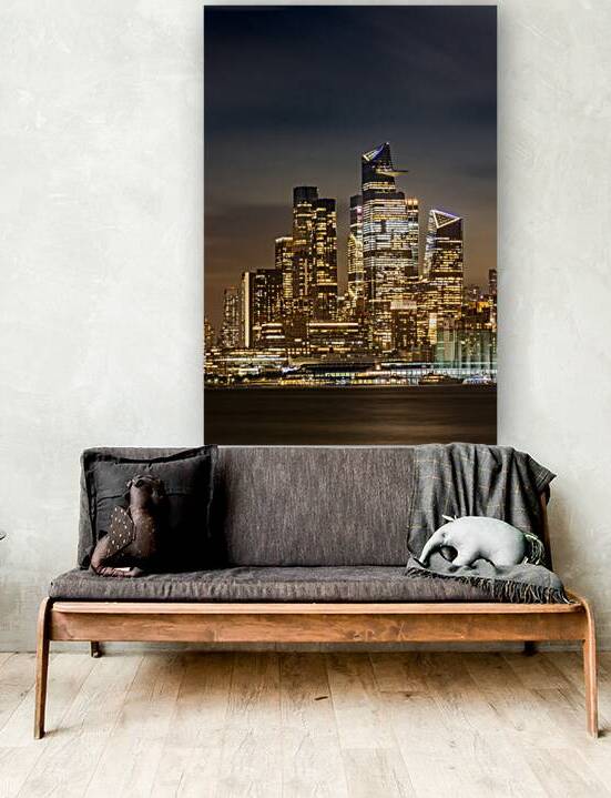 Magnificent NYC skyline with Hudson Yards in the evening by Melanie Viola