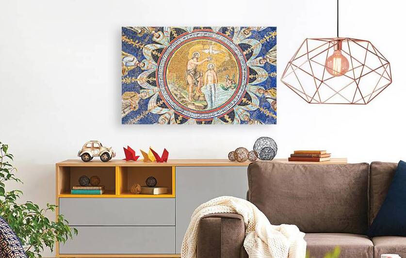 Mosaic in the Neonian Baptistery standing next to the Ravenna C by Paolo Modena