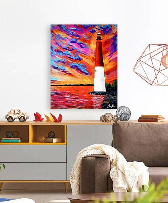 Lighthouse Painting by Conor s Canvas