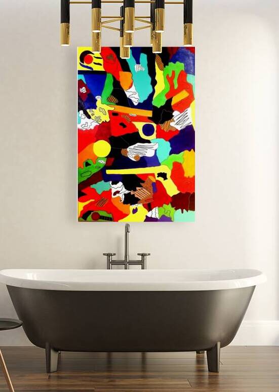 Marie Sisley Chancy -  La couleur creole  Acrylic  60x40 by Global Art League