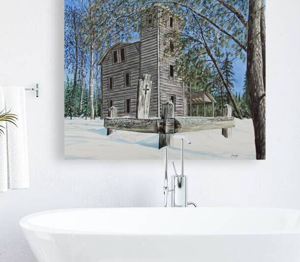 White Otter Castle Grave  Painting by Stephen Emms