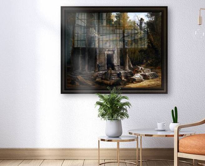 Temple Of Philosophy At Ermenonville by Hubert Robert by xzendor7