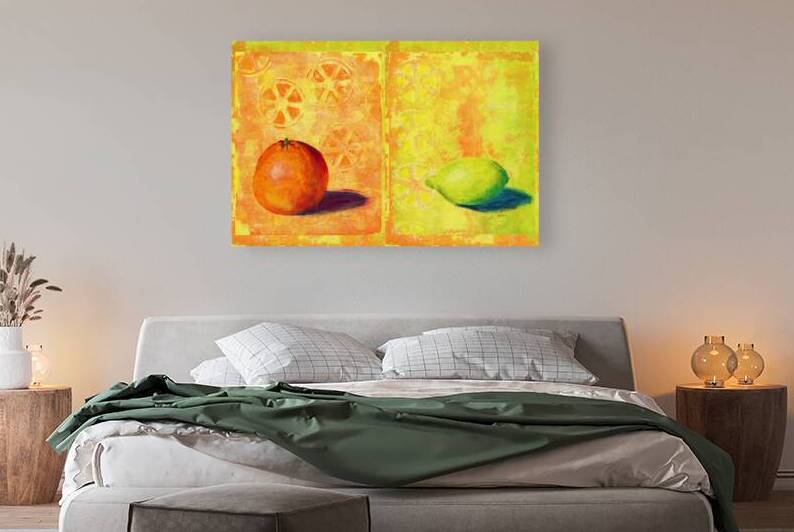 Fresh and juicy acrylic painting by Karen Kaspar