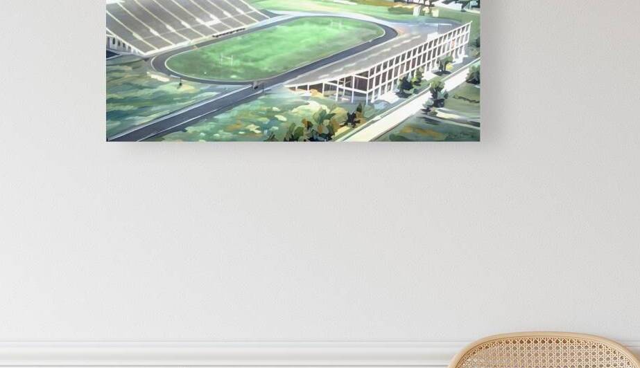 1940s Owen Field Stadium Art by Row One Brand
