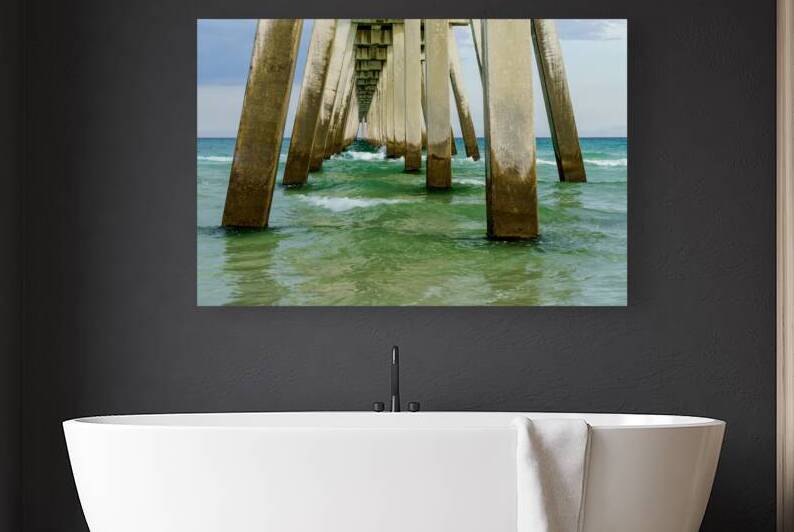 Under Navarre Pier After A Storm by Jennifer White