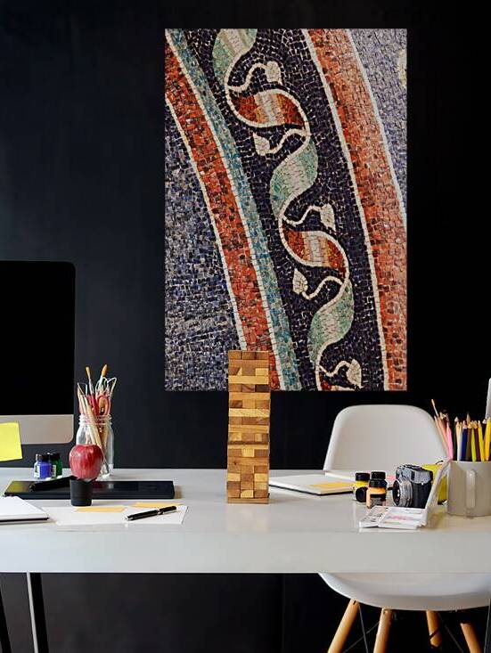 Mosaic detail design in the Neonian Baptistery located next to  by Paolo Modena