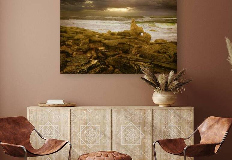 Palm Coast Rocky Sunset  by Norma Brandsberg Photography