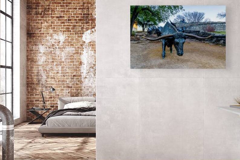 Bull Steer Statue Dallas by Jennifer White