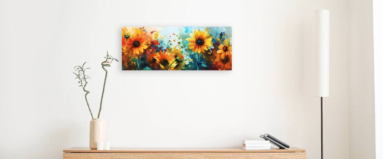 Petales En Feu - Petals On Fire - Wildflower Field Art Prints by Savage Art Prints
