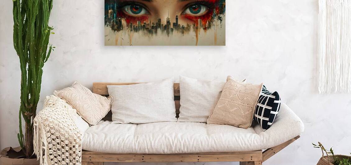 I See Therefore You Are - Surreal Eye Portrait Art Prints by Savage Art Prints