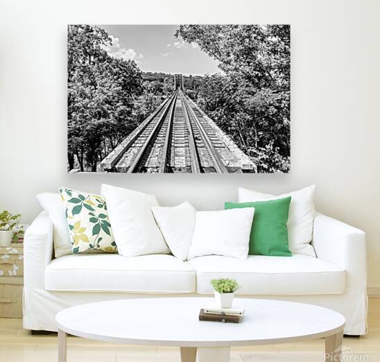 Cotter Arkansas Railroad Tracks Grayscale by Jennifer White