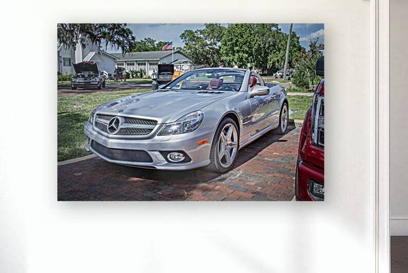 2009 Silver Mercedes Benz SL 550 Silver Arrow X1 1 by Rich Franco