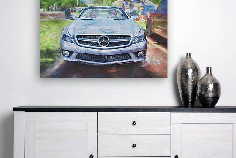 2009 Silver Mercedes Benz SL 550 Silver Arrow X1 3 by Rich Franco