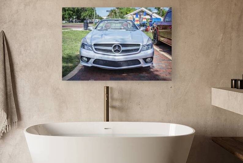 2009 Silver Mercedes Benz SL 550 Silver Arrow X1 4 by Rich Franco