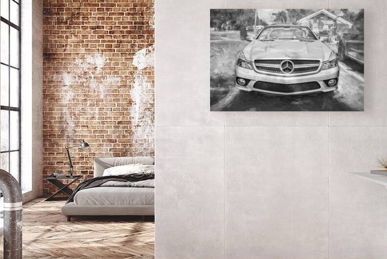 2009 Silver Mercedes Benz SL 550 Silver Arrow X1 6 by Rich Franco