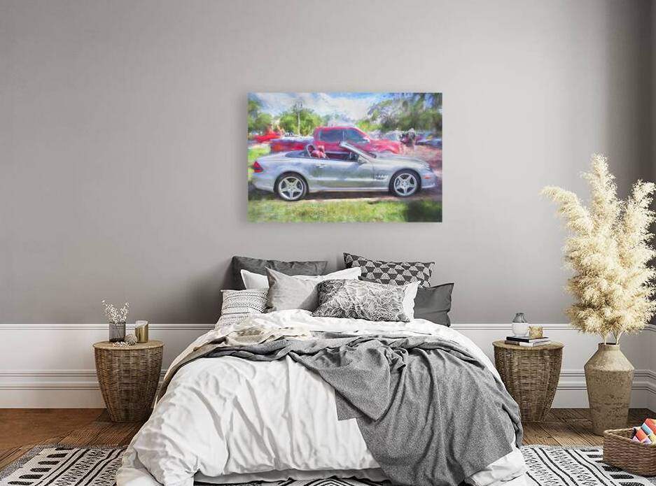 2009 Silver Mercedes Benz SL 550 Silver Arrow X1 9 by Rich Franco