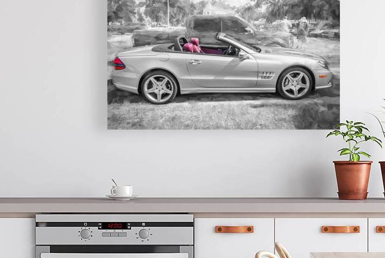 2009 Silver Mercedes Benz SL 550 Silver Arrow X1 12 by Rich Franco