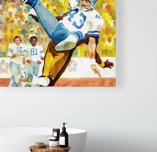 1976 Dallas Cowboys vs. Pittsburgh Steelers Art by Row One Brand
