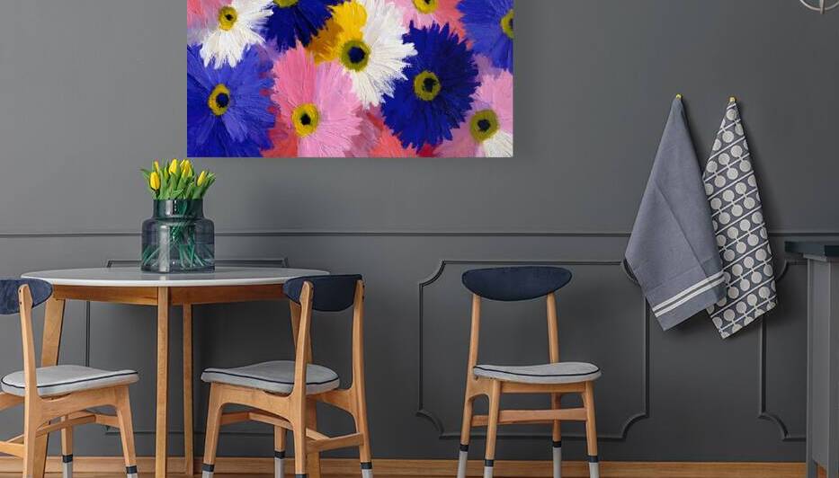 Palette En Fleurs - Palette In Bloom - Abstract Floral Art Prints by Savage Art Prints