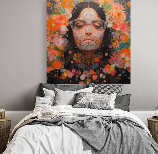 Pensamientos Florales - Floral Thoughts - Pop Surreal Floral Art Prints by Savage Art Prints
