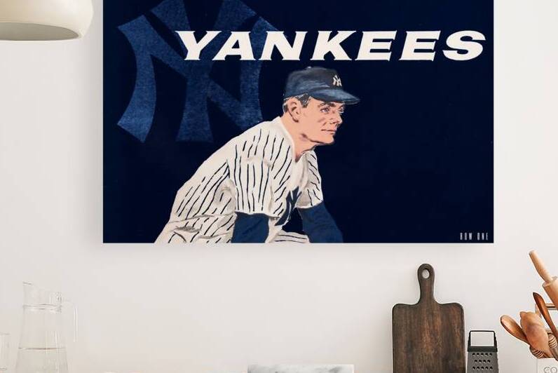 1958 New York Yankees Baseball Cover Art Remix by Row One Brand
