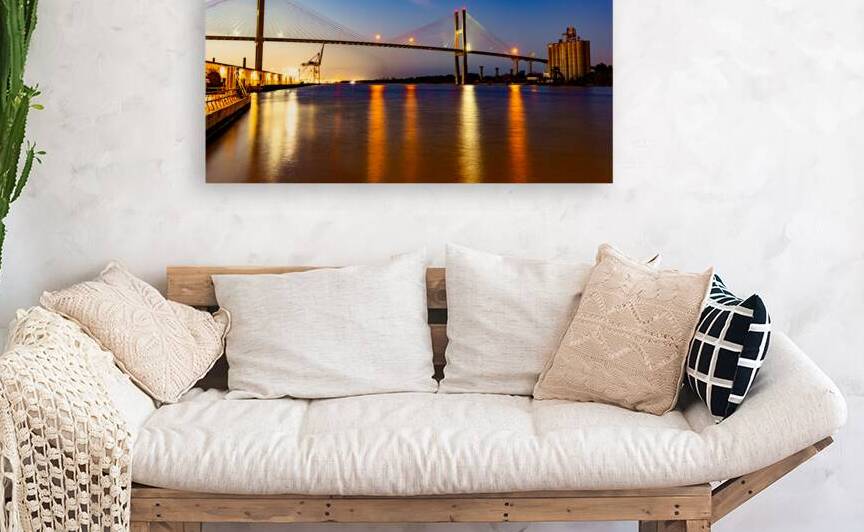 Savannah River Bridge Reflections by Norma Brandsberg Photography