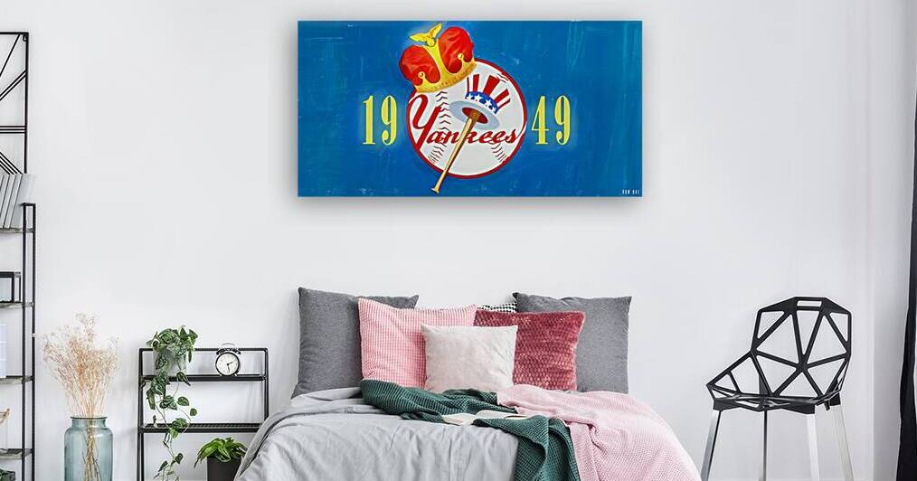 1949 New York Yankees Crown Art by Lon Keller by Row One Brand