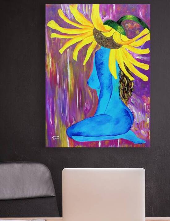 Kamara Tournesol Bleu by Martine Carole