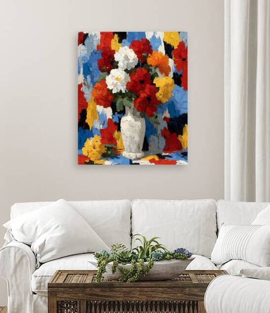 Explosion De Couleurs - Explosion Of Colors - Abstract Floral Art Prints by Savage Art Prints