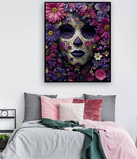 Silencio Floral - Floral Silence - Pop Surreal Floral Art Prints by Savage Art Prints
