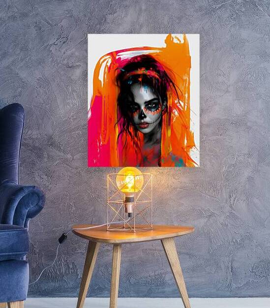 Fuego De Los Muertos - Fire Of The Dead - Dia De Los Muertos Art Prints by Savage Art Prints