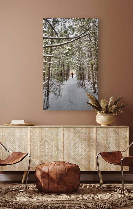 13 Snowshoer in the Woods by Eden Remme Watt