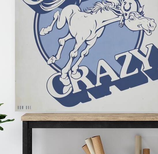 1980s Baltimore Colts Art by Row One Brand