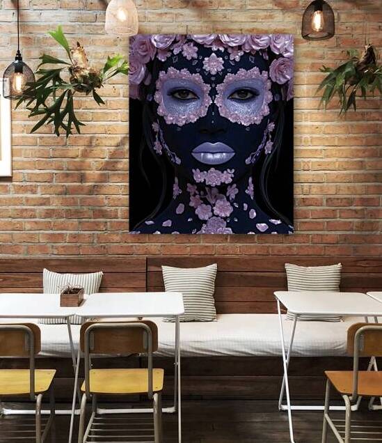 La Novia De La Noche - The Bride Of The Night - Pop Surreal Portrait Art Prints by Savage Art Prints