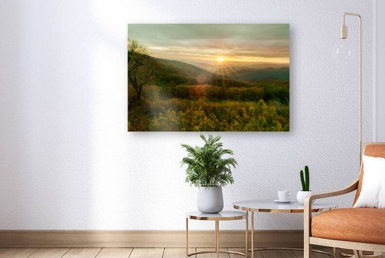 Blue Ridge Glassmine Falls Overlook by Norma Brandsberg Photography