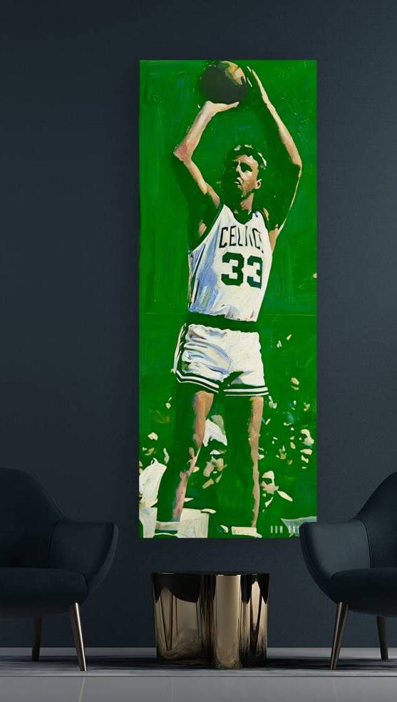 Larry Bird Celtics Painting by Row One Brand