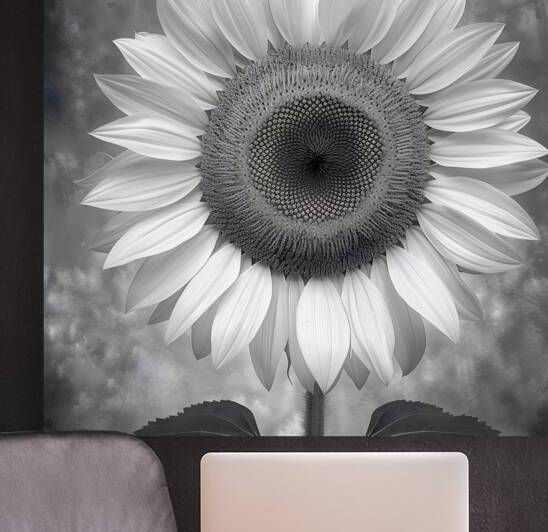 Sunflower Selfie 17 - Sunflower Portrait Art Prints by Savage Art Prints