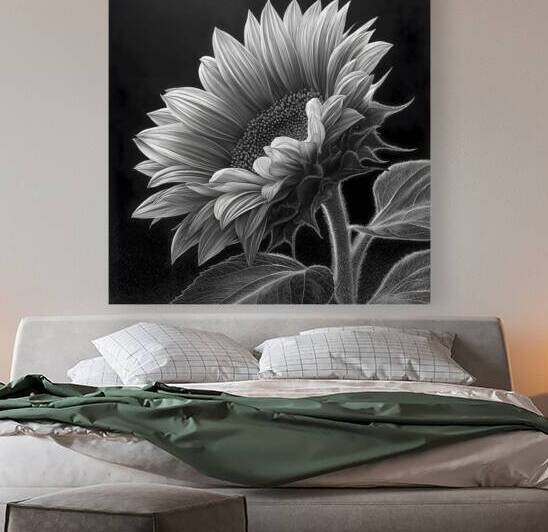 Sunflower Selfie 20 - Sunflower Portrait Art Prints by Savage Art Prints