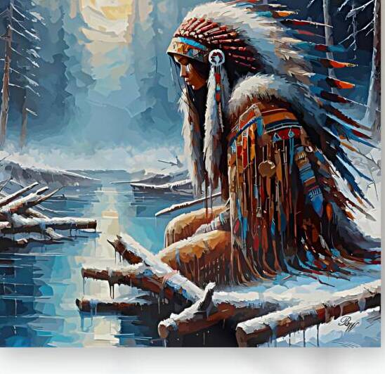 Lovely Native American Indian Woman 5 by Billy Wayne